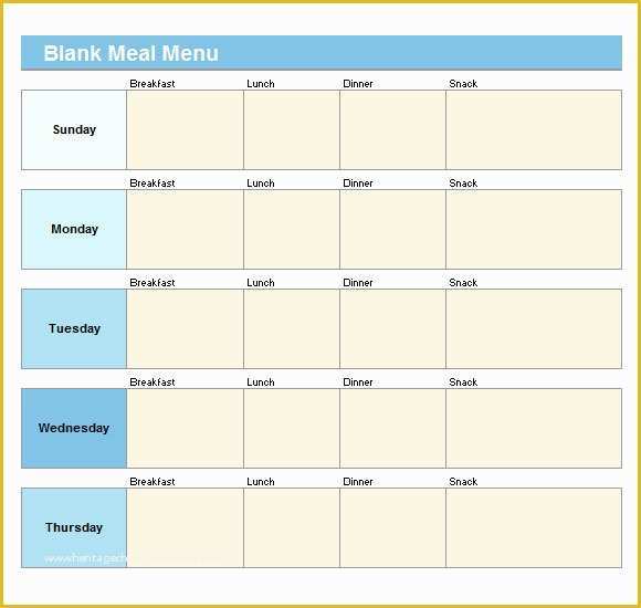 Blank Menu Template Free Of Sample Blank Menu Template 21 Download In Pdf Psd Eps