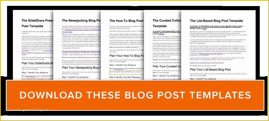 Blog Post Template Free Of 5 Free Blog Post Templates