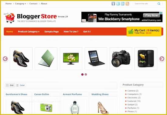 Blogger Store Templates Free Of 25 Best Free Line Shopping Store Blogger Templates