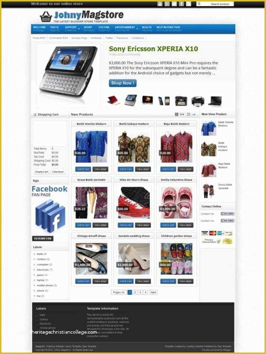 Blogger Store Templates Free Of 30 Free Best E Merce Blogger Templates Xdesigns