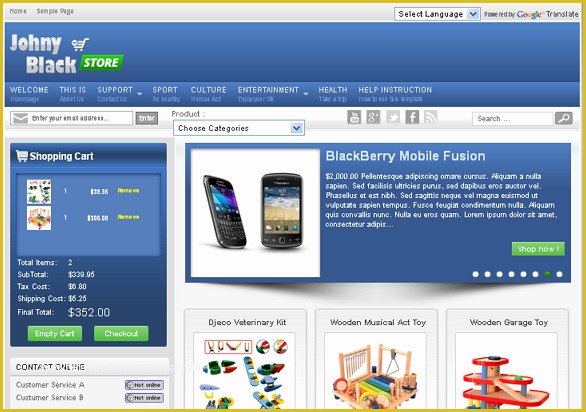 Blogger Store Templates Free Of Johny Black Line Store Free Professional Blogger