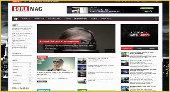 Blogger Store Templates Free Of sora Mag Responsive Blogger Template 2014 Download