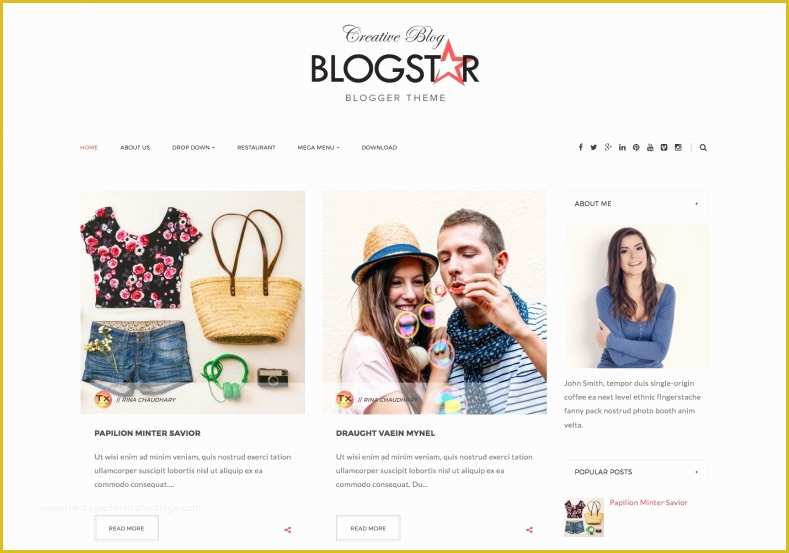 Blogger Templates Free Download Of Blog Star Blogger Template • Templates 2018