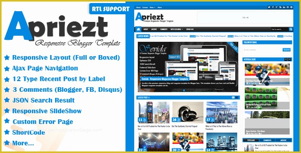 Blogger Templates Free Download Of Download Free Apriezt Blogger Template