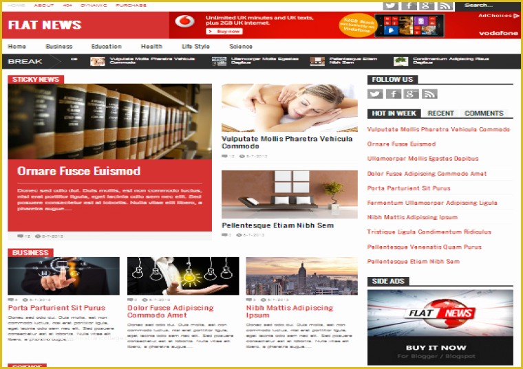Blogger Templates Free Download Of Flat News Blogger Template Free Download Free Blogger