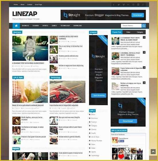 Blogger Templates Free Download Of Linezap News Blogger Template Abtemplates