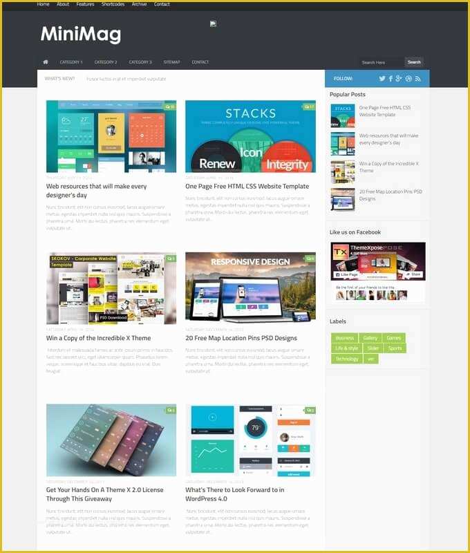 Blogger Templates Free Download Of Minimag Blogger Template Free Download