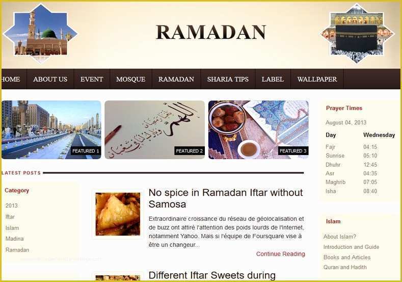 Blogger Templates Free Download Of Ramadan Blogger Template 2014 Free Download