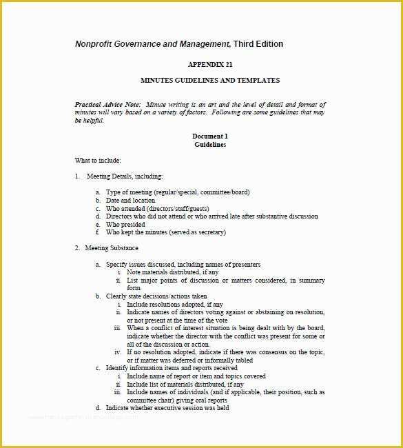 Board Of Directors Meeting Minutes Template Free Of 15 Board Meeting Minutes Templates Google Docs Pdf