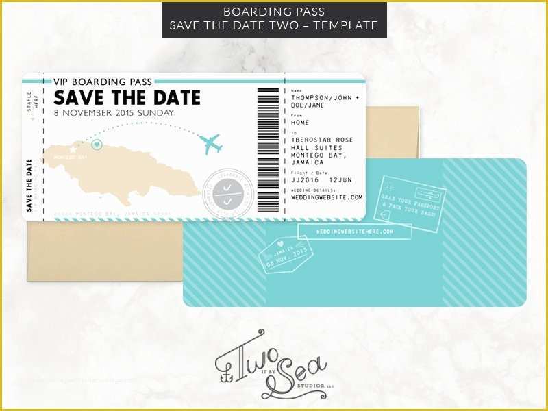 Boarding Pass Invitation Template Free Of Boarding Pass Save the Date Template Invitation