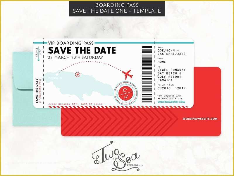 Boarding Pass Invitation Template Free Of Boarding Pass Save the Date Template Wedding Templates