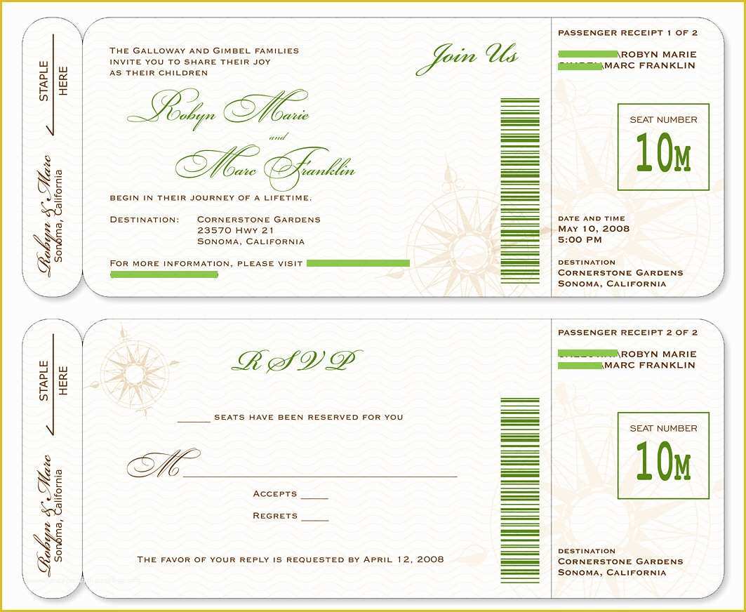 Boarding Pass Invitation Template Free Of Boarding Pass Template Beepmunk