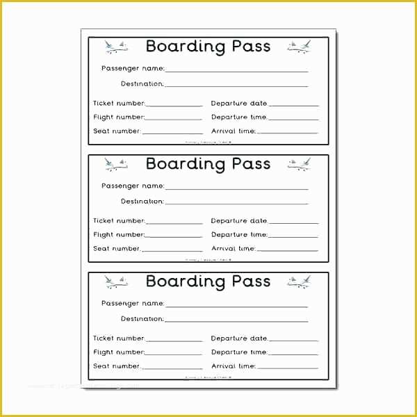 60 Boarding Pass Invitation Template Free