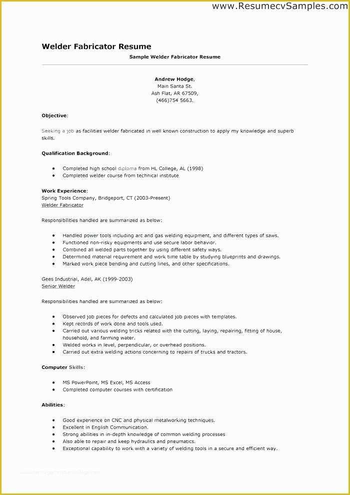 Boilermaker Resume Templates Free Of Boilermaker Resume