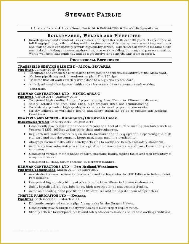 Boilermaker Resume Templates Free Of Boilermaker Resume Template Boilermaker Welder Resume