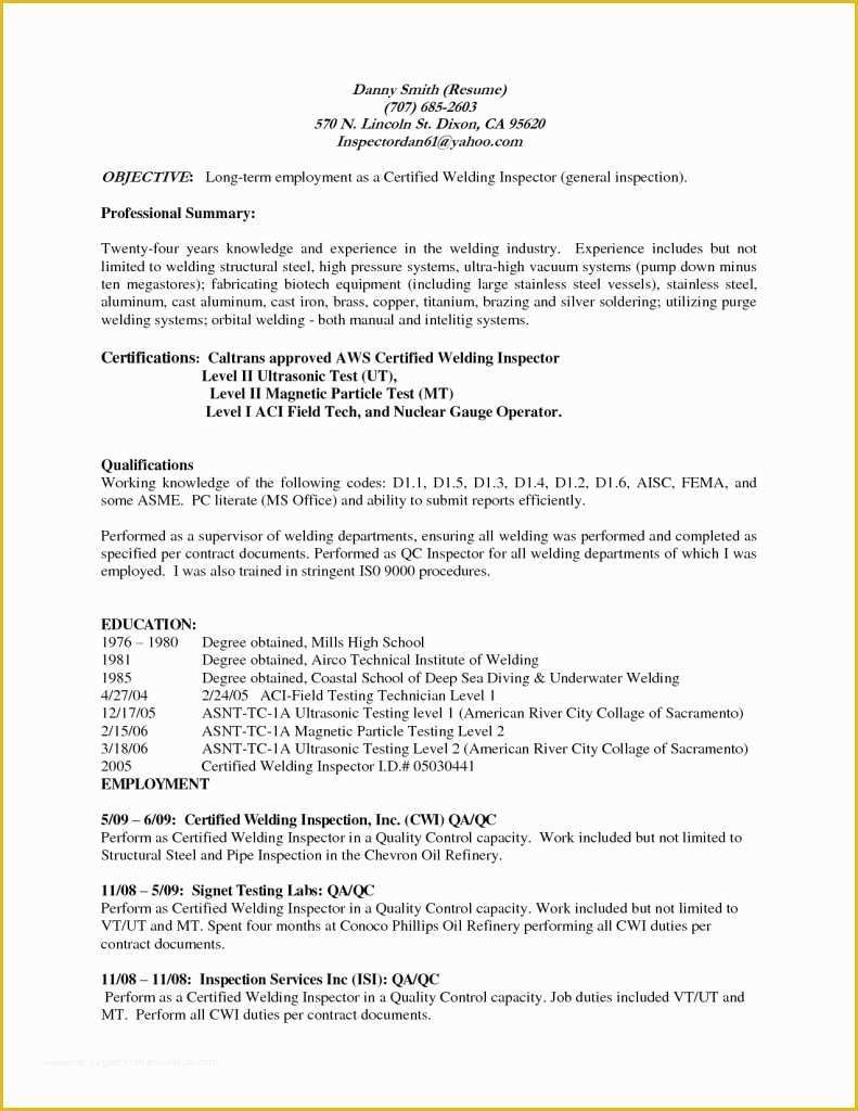 Boilermaker Resume Templates Free Of Boilermakerwelder Resume Templates Welder Sample