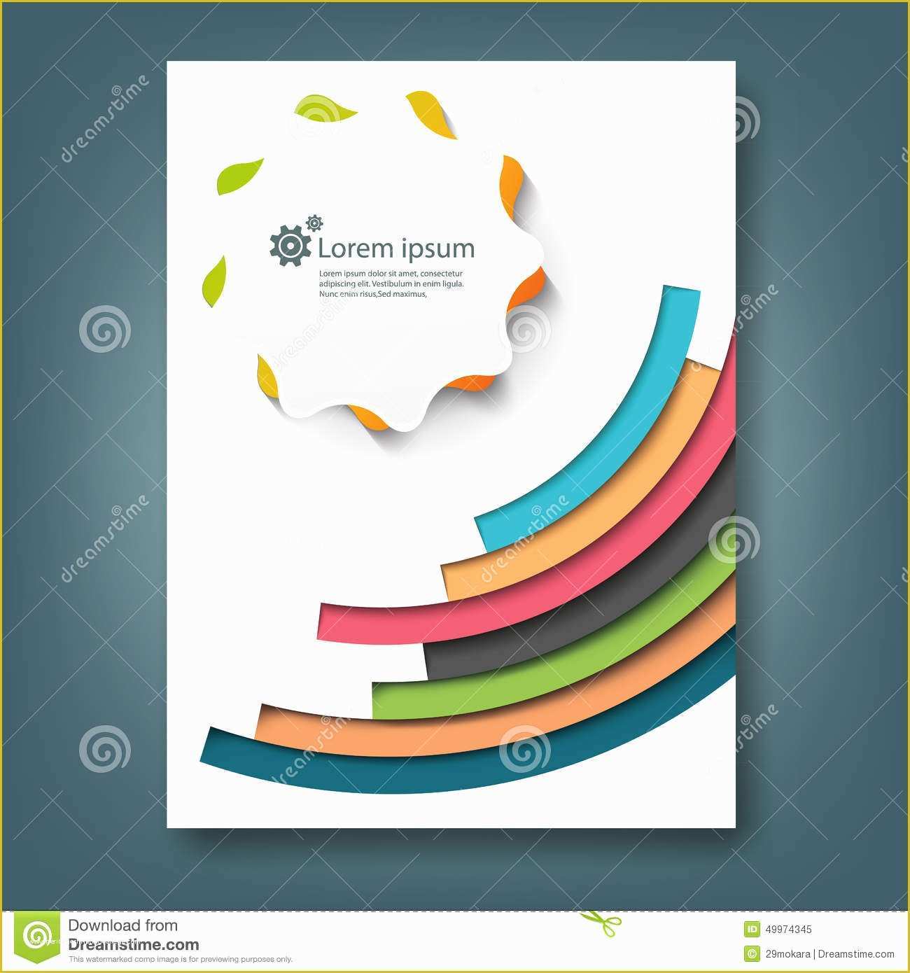Book Cover Design Template Free Download Of Report and Cover Book Template Stock Illustration