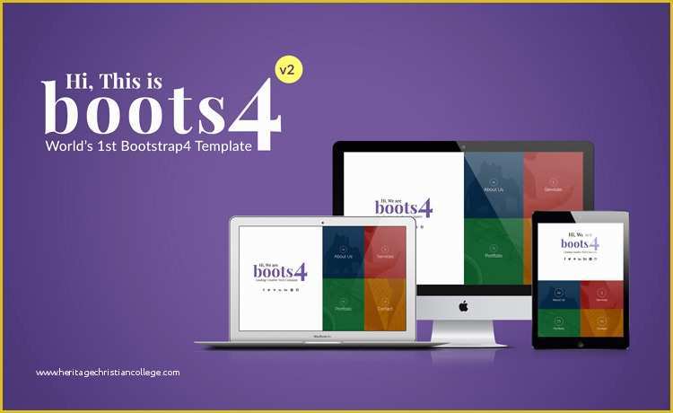 Bootstrap 4 Templates Free Of First Ever Bootstrap 4 Template In the World Boots4