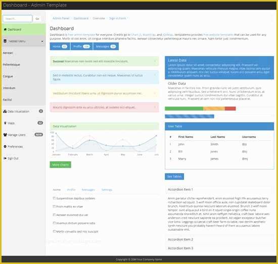 Bootstrap Admin Dashboard Template Free Of Collection Of 40 Free and Premium Bootstrap Admin themes
