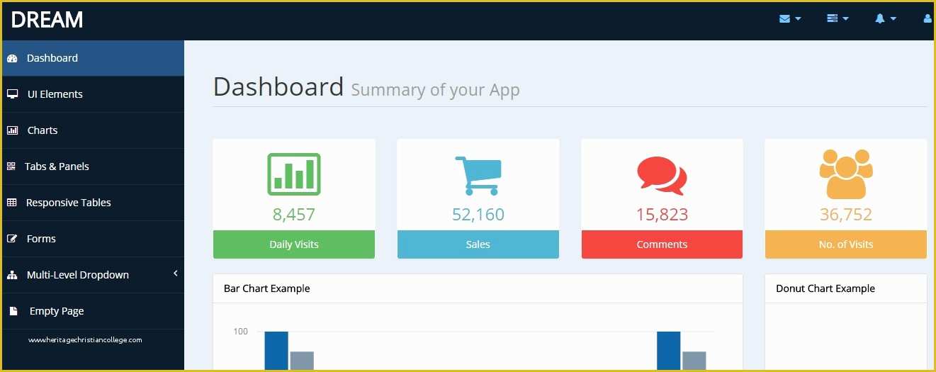 Bootstrap Admin Panel Template Free Download Of 20 Awesome Free Bootstrap Admin Templates