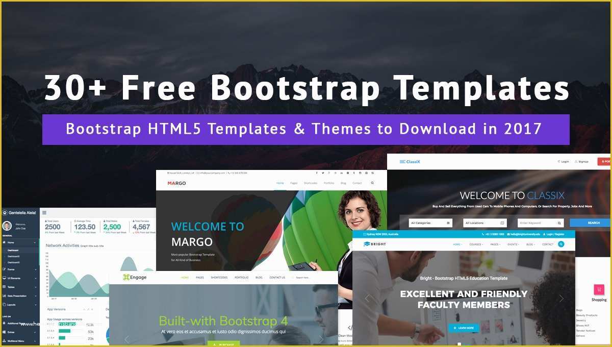 Bootstrap Blog Template Free Of 30 Free Bootstrap Templates &amp; themes to Download In 2017