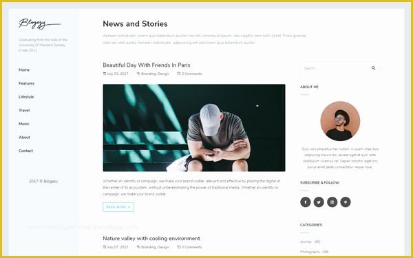 Bootstrap Blog Template Free Of Blogezy Bootstrap 4 Blog Template
