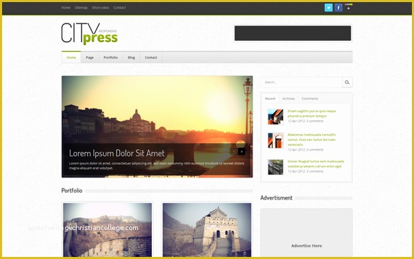 Bootstrap Blog Template Free Of Citypress Bootstrap Responsive Blog Template Download