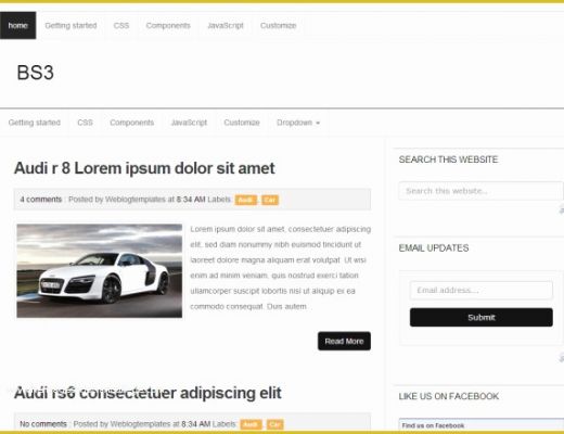 Bootstrap Blog Template Free Of Template Blogger Simple Responsive Dengan Bootstrap Blog