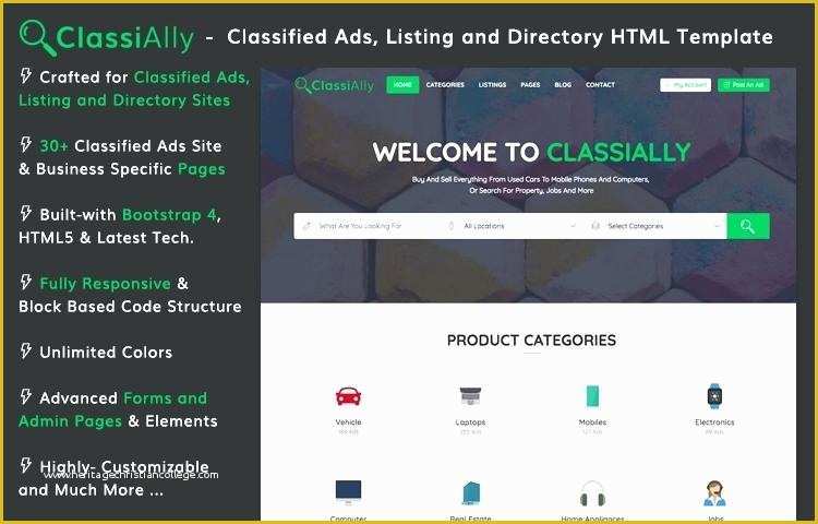  Bootstrap Classified Templates Free Download Of Classified Listing 