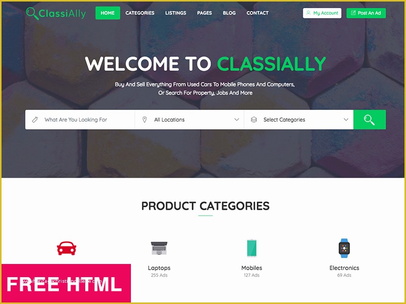 Bootstrap Classified Templates Free Download Of Free HTML Classified Ads Template by Uideck