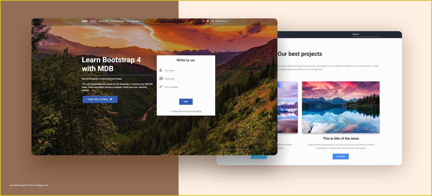 Bootstrap Material Design Templates Free Download Of Free Bootstrap 4 Templates Stunning Responsive Material