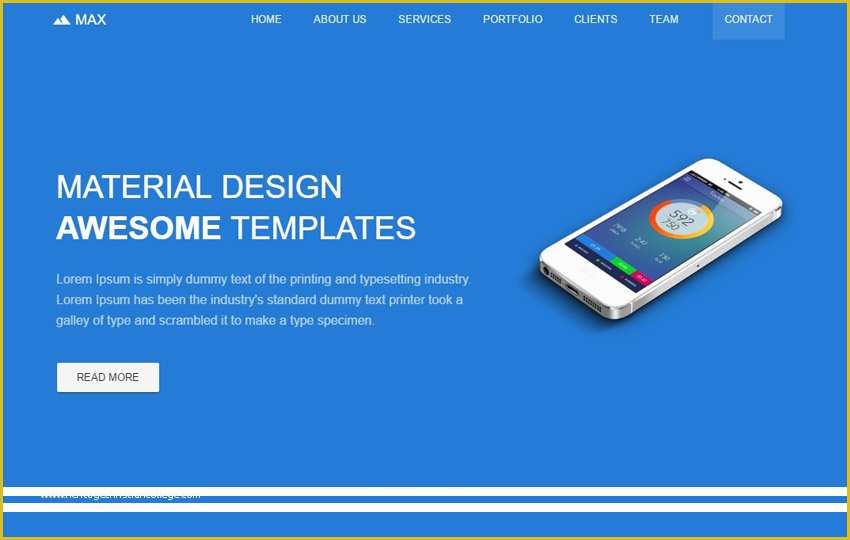 Bootstrap Material Design Templates Free Download Of Free Material Design Template by the Webthemez