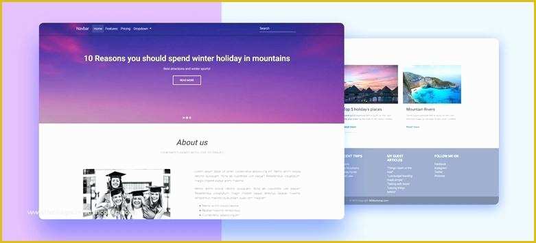 Bootstrap Material Design Templates Free Download Of Website Template Chair is A Responsive E Merce Website