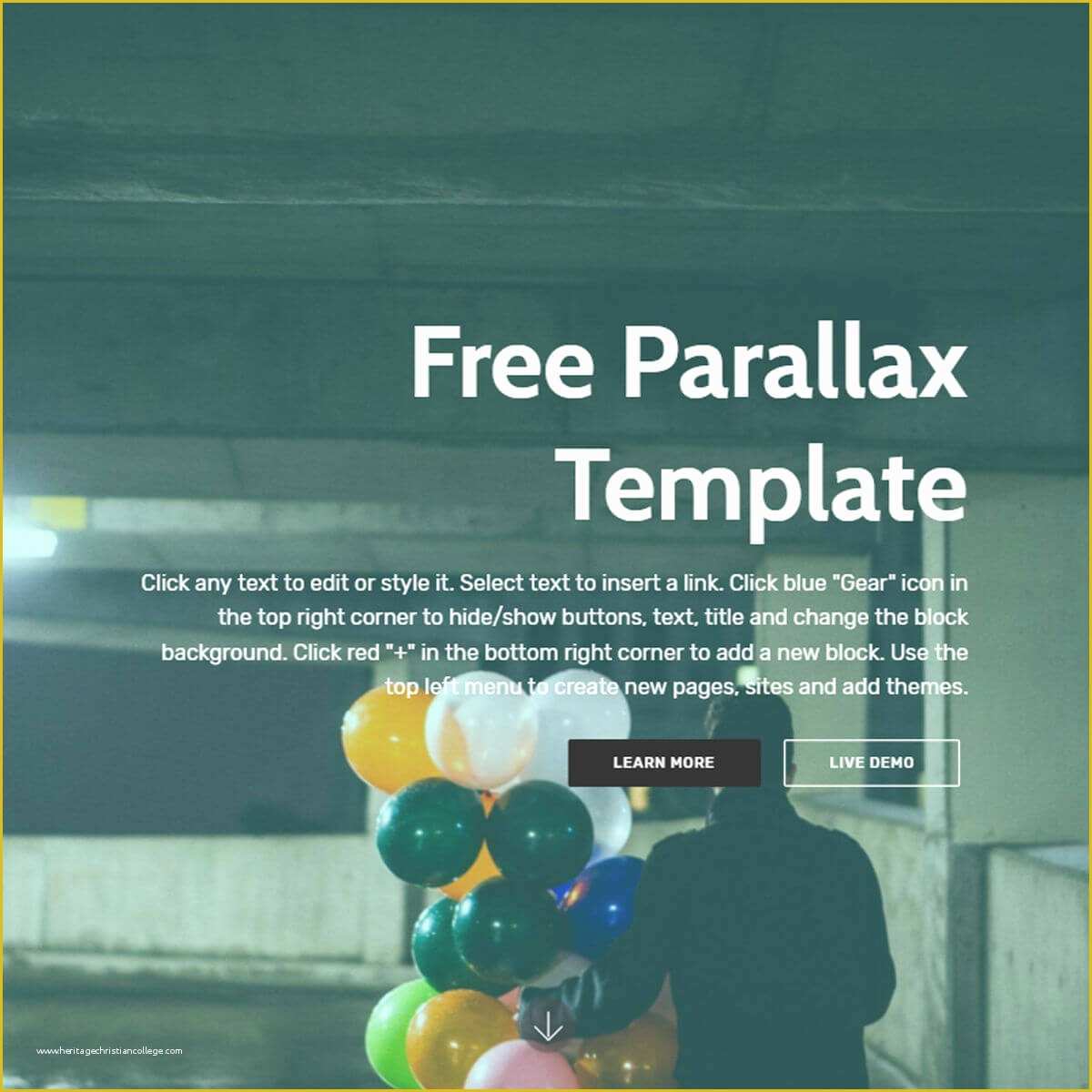 Bootstrap Parallax Scrolling Template Free Of Free Bootstrap Template 2018