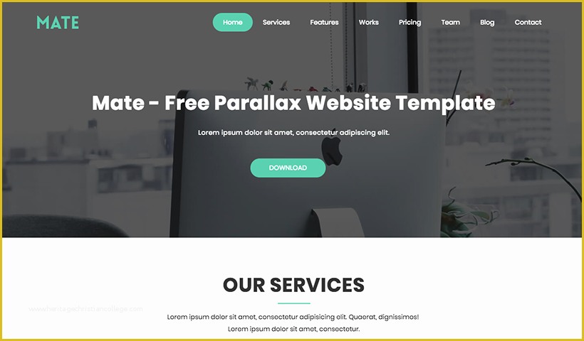 Bootstrap Parallax Scrolling Template Free Of Website Templates Scrolling Free Popteenus