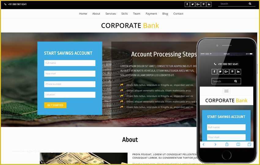 Bootstrap Responsive Website Templates Free Download Of Free Bank Website Templates Free Download Popteenus
