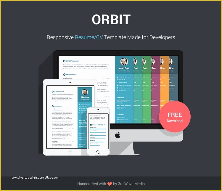 Bootstrap Responsive Website Templates Free Download Of Free Bootstrap Resume Cv Template for Developers orbit