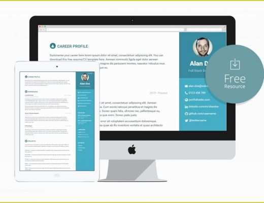 Bootstrap Resume Template Free Of 10 Free Bootstrap HTML Line Resume Templates for Cv