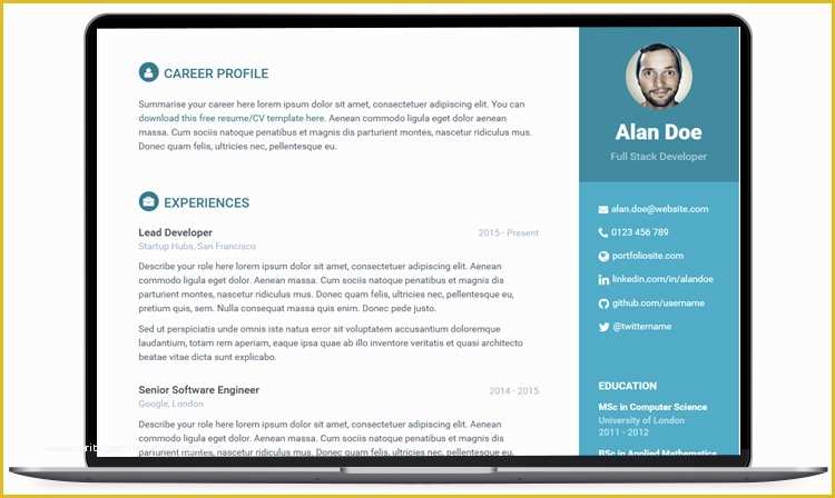 Bootstrap Resume Template Free Of 100 Free Bootstrap HTML5 Templates for Responsive Website
