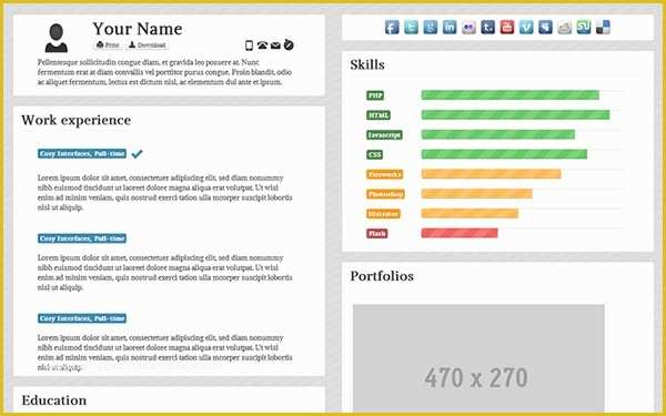 Bootstrap Resume Template Free Of Bootstrap Resume Template Russiandreamsfo