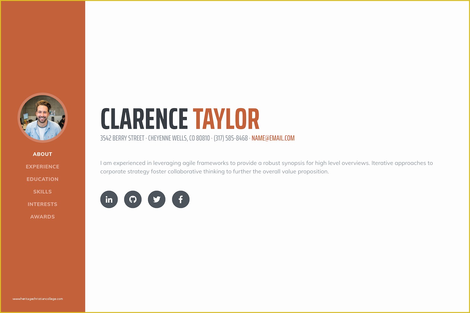 Bootstrap Resume Template Free Of Free Bootstrap themes & Templates Start Bootstrap