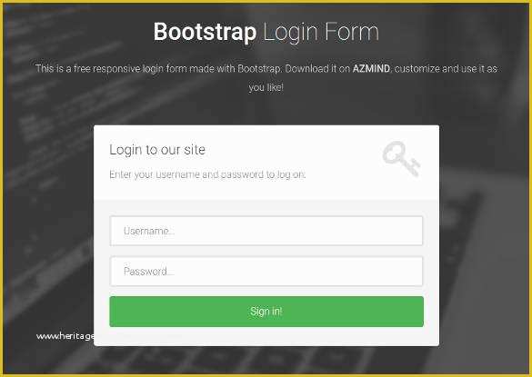 Bootstrap Survey form Template Free Download Of 15 Free HTML5 & Css3 Login forms Download