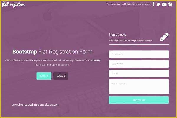 Bootstrap Survey form Template Free Download Of Bootstrap Flat Registration form Templates Responsive