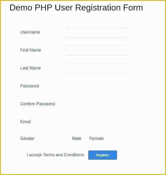 Bootstrap Survey form Template Free Download Of Printable Registration form Template Sample Conference