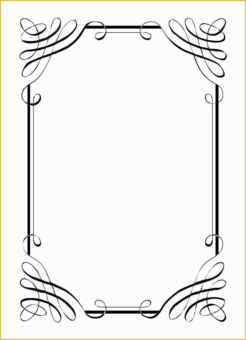 Border Invitation Templates Free Of Borders for Invites