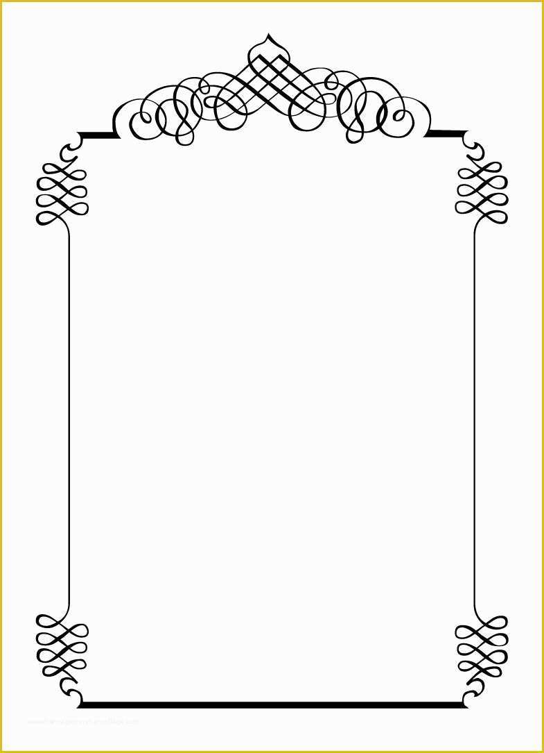 Border Invitation Templates Free Of Free Vintage Clip Art Images Calligraphic Frames and Borders