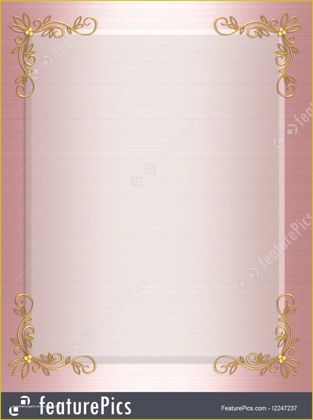 Border Invitation Templates Free Of Pink and Gold Invitations Templates Il Fullxfull