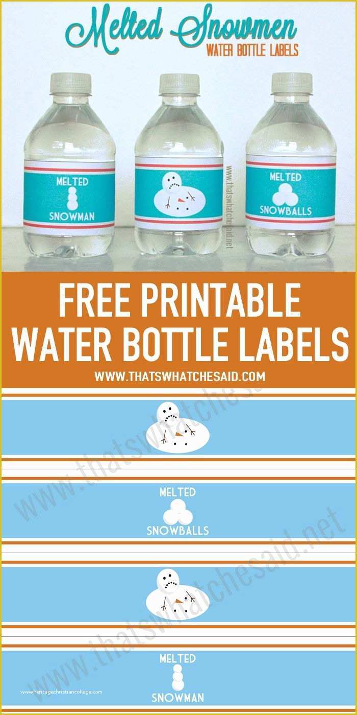 Bottle Label Template Free Of 25 Best Ideas About Melted Snowman On Pinterest