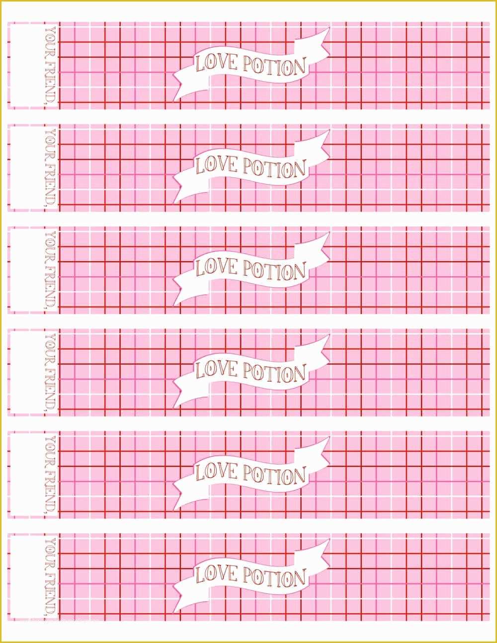 Bottle Label Template Free Of Free Printable Valentine Water Bottle Labels I Heart Nap