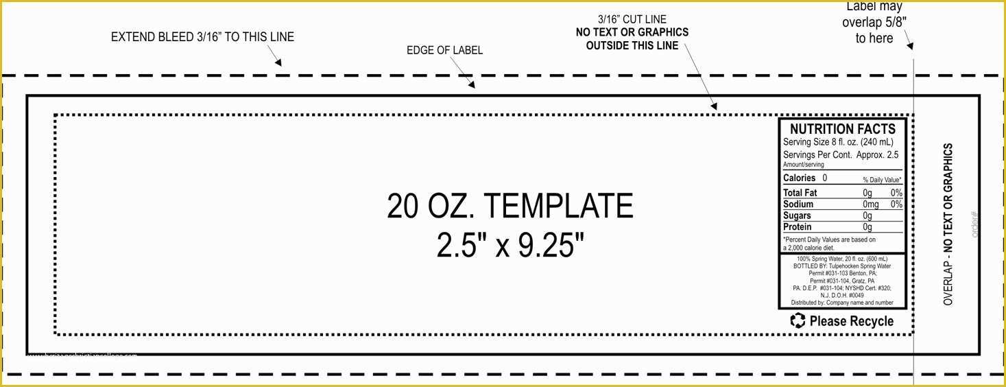 Bottle Label Template Free Of Water Bottle Labels Template
